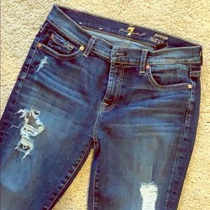 7 For All Mankind the ankle skinny